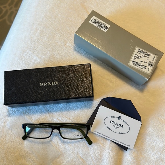 Prada Eyeglasses NWT PR07E 52-14 Style 5AY-102 140 - Picture 1 of 7